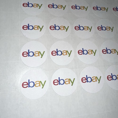 Round ebay stickers - -,